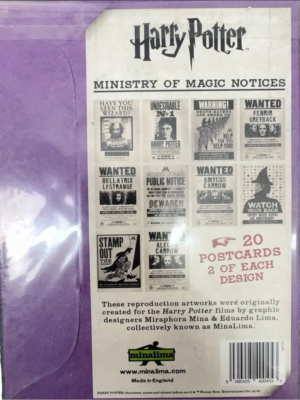 MinaLima complete harry